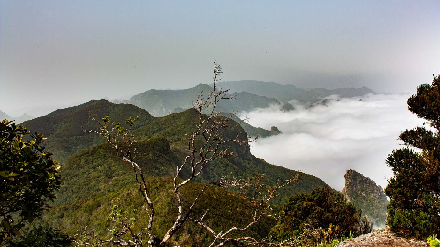 Ausblick vom Roque Chinobre übers Anaga-Gebirge