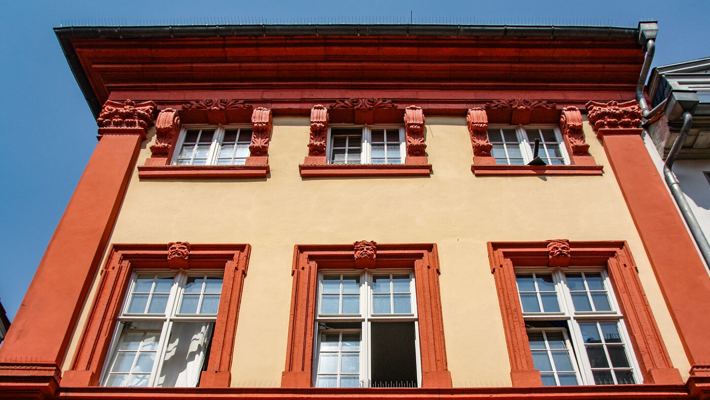 Fassade des Palais Rischer in der Unteren Straße in Heidelberg Palais Rischer in Heidelberg