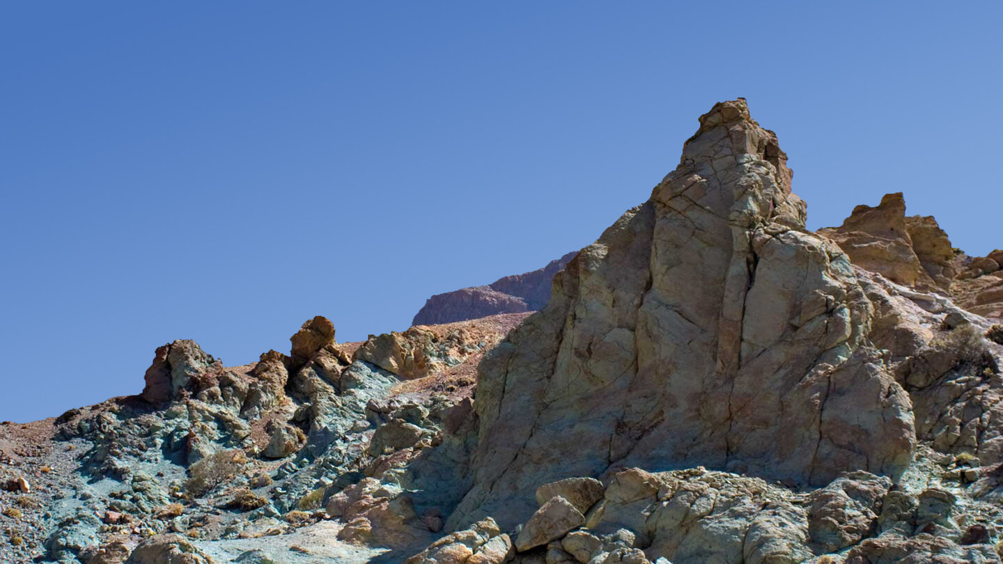 erodiertes Gestein an den Los Azulejos auf Teneriffa