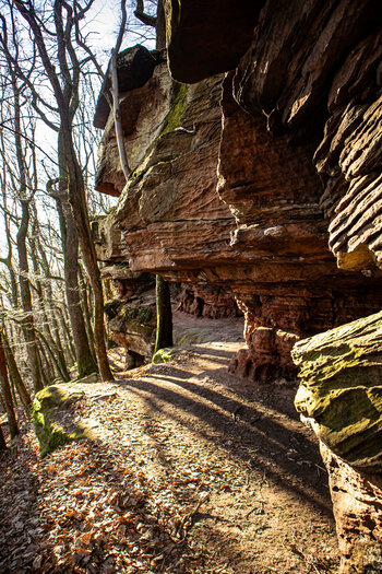 Kletterfelsen im Felsenmeer am Hüttenberg