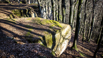 Plattformen im Felsenmeer beim Hüttenberg