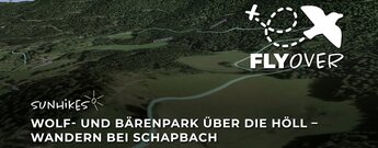 Wandern zum Wolf- und Bärenpark über die Höll bei Schapbach im Schwarzwald – Flyover