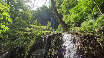 Fallstufen des Uracher Wasserfalls