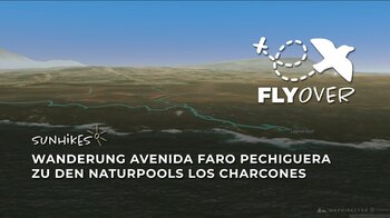 Avenida Faro Pechiguera zu den Meerwasserpools Los Charcones – Flyover