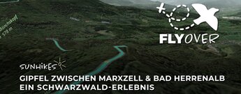 Panoramawanderung Marxzell – Bad Herrenalb über Mahlberg & Bernstein – Flyover