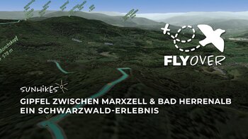 Panoramawanderung Marxzell – Bad Herrenalb über Mahlberg & Bernstein – Flyover