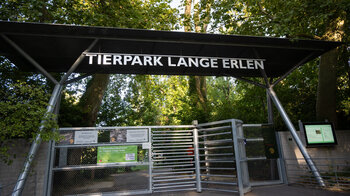 Eingang des Tierparks Lange Erlen