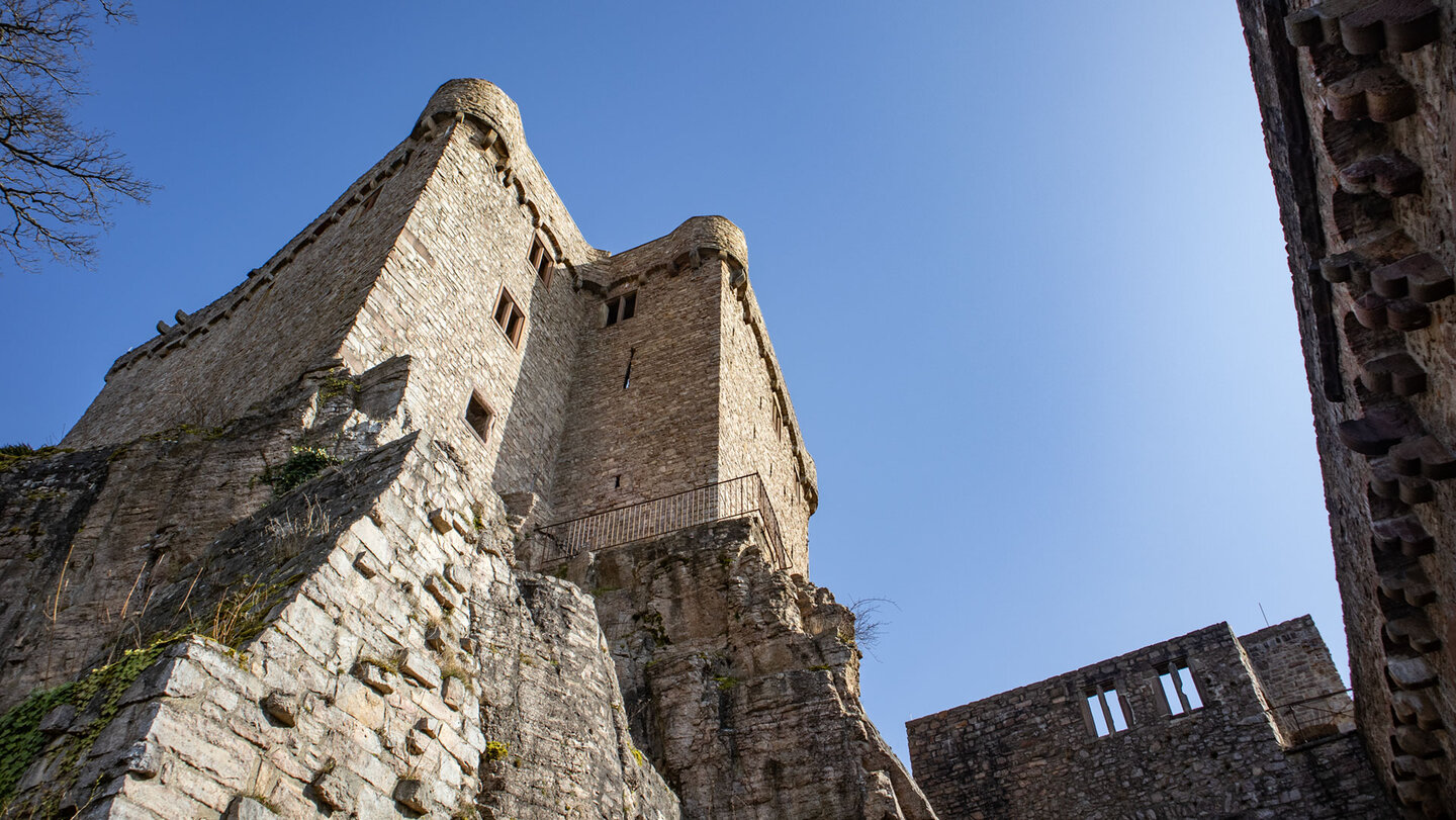 Altes Schloss zu Hohenbaden bei den Battert-Felsen