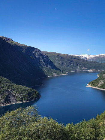 weite Sicht über den Ringedalsvatnet
