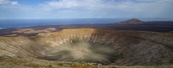 der gewaltige Krater Caldera Blanca