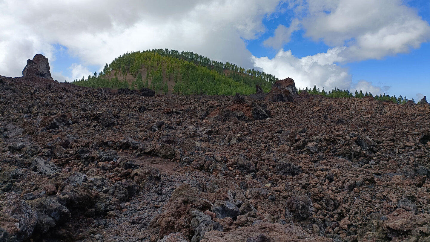 der Wanderweg PR-TF 43 unterhalb des Vulkans Chinyero