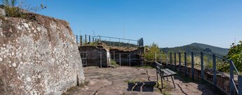 Burganlage der Falkenburg bei Wilgartswiesen