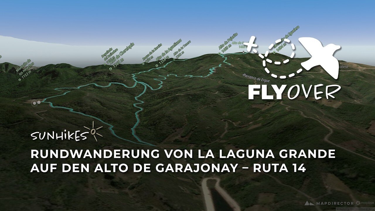 Auf das Dach La Gomeras: 3D-Flyover von La Laguna Grande zum Alto de Garajonay