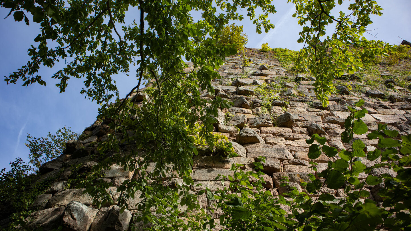 Wanderung unterhalb der Mauern der Ruine Alt-Eberstein