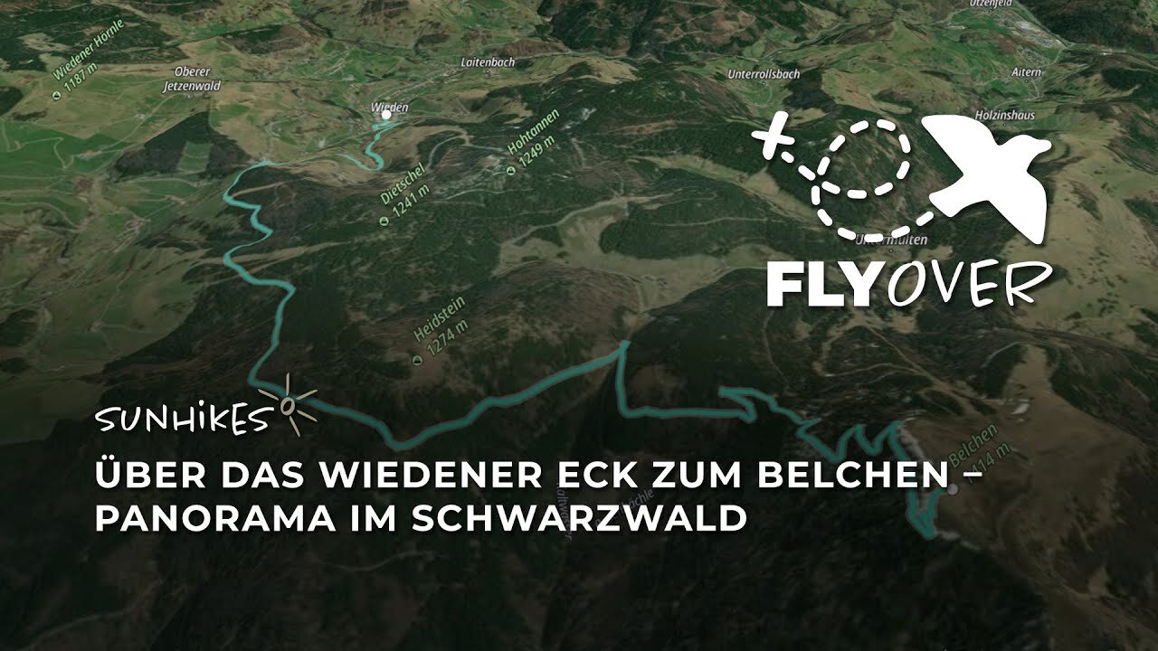 Über das Wiedener Eck zum Belchen im Schwarzwald – Flyover