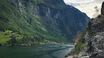 Gudvangen im Nærøyfjord