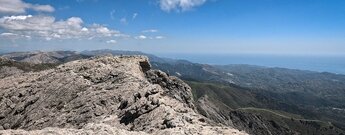 Ausblick zum Tajo Volaero in der Sierra de Tejeda