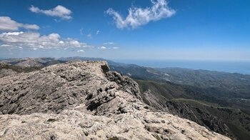 Ausblick zum Tajo Volaero in der Sierra de Tejeda