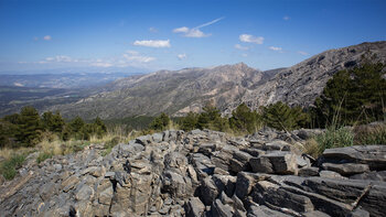 Panorama Aussicht auf die Sierra de Tejeda