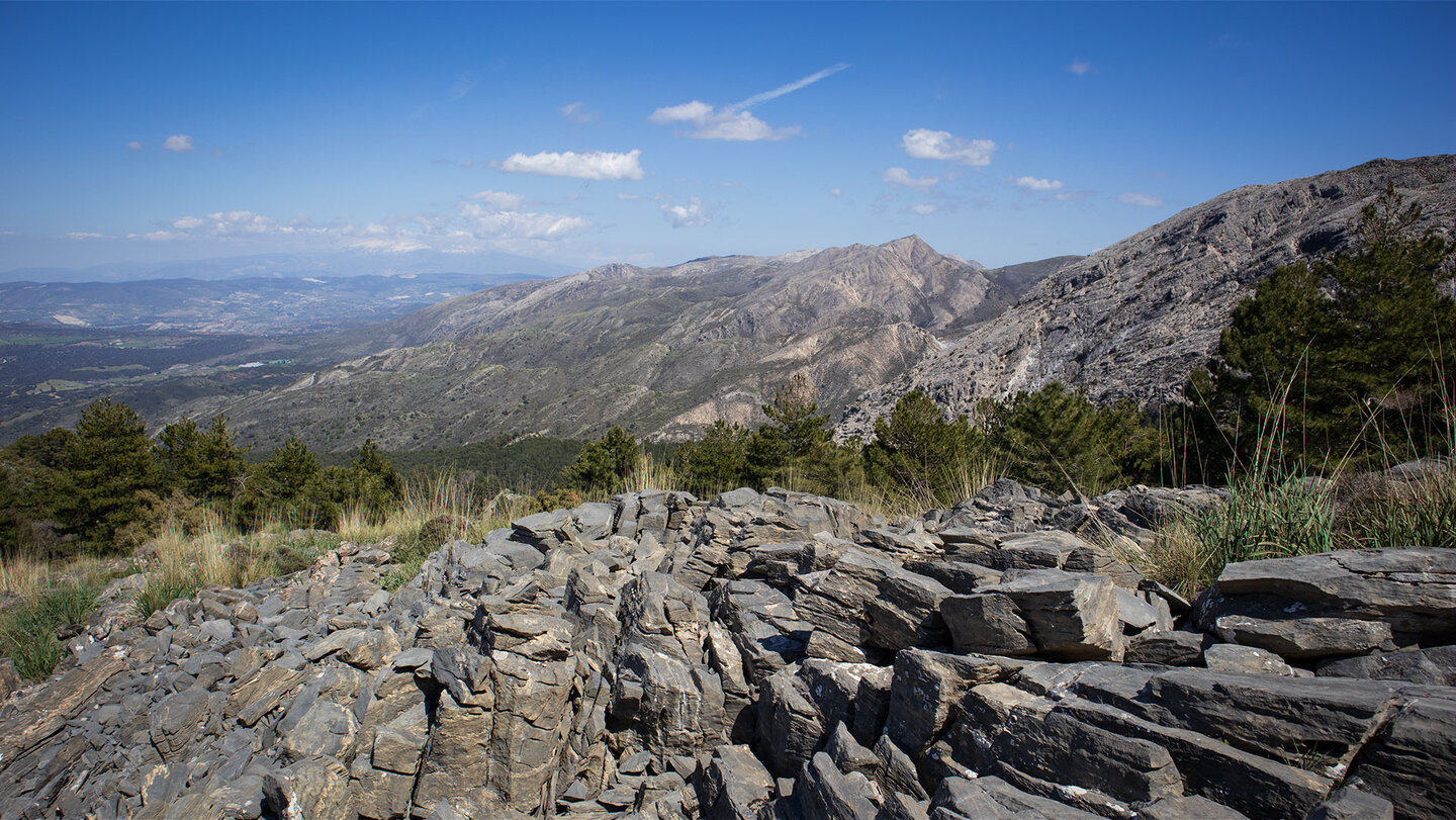 Panorama Aussicht auf die Sierra de Tejeda Panorama Aussicht auf die Sierra de Tejeda
