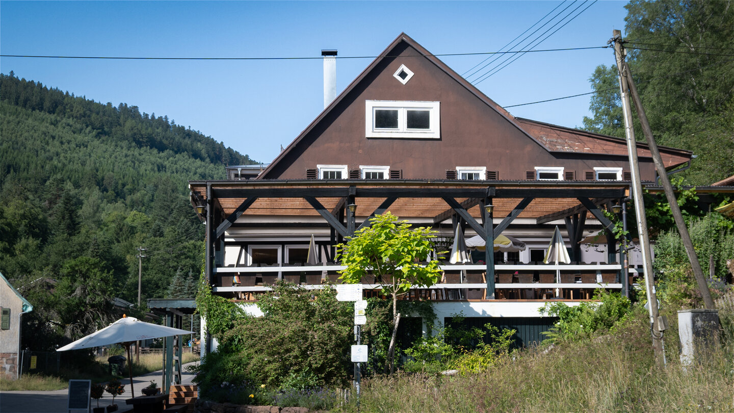 Startpunkt am Gasthaus Eyachmühle