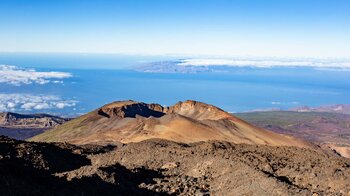 Aussichtspunkt auf den Pico Viejo mit Teno Gebirge und La Gomera