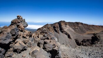 der Vulkankrater des Pico Viejo vom Gipfelplateau