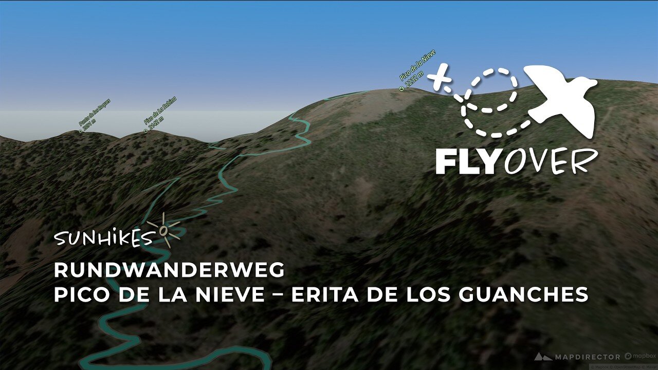Auf den Spuren der Ureinwohner La Palmas: Pico de la Nieve & Erita de los Guanches im 3D-Flyover