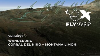 Teneriffa Geheimtipp: Corral del Niño zum Montaña Limón im 3D-Flyover! (11km Genusstour)