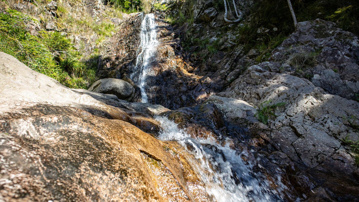 der Wasserfall Cascade du Bockloch in den Vogesen Cascade du Bockloch in den Vogesen