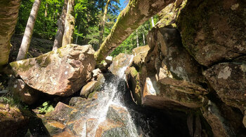 obere Fallstufe des Cascade du Bockloch