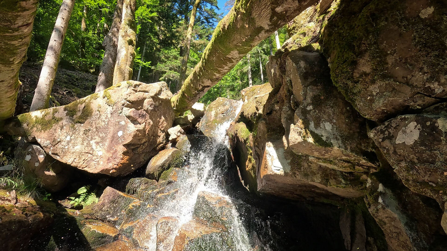 obere Fallstufe des Wasserfalls Cascade du Bockloch obere Fallstufe des Cascade du Bockloch