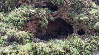 die Höhlen der Cuevas de Buracas am GR 130 auf La Palma