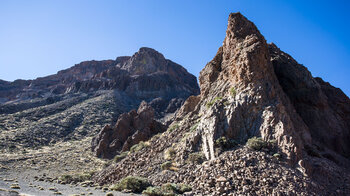 Felsspitze in der Cañada la Mareta mit Guajara