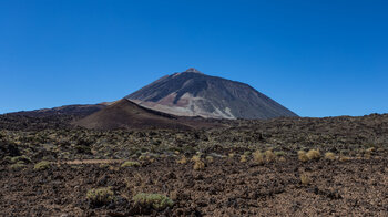 Ausblick auf den Teide mit Montaña Mostaza