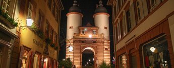 das Brückentor an der Alte Brücke in Heidelberg