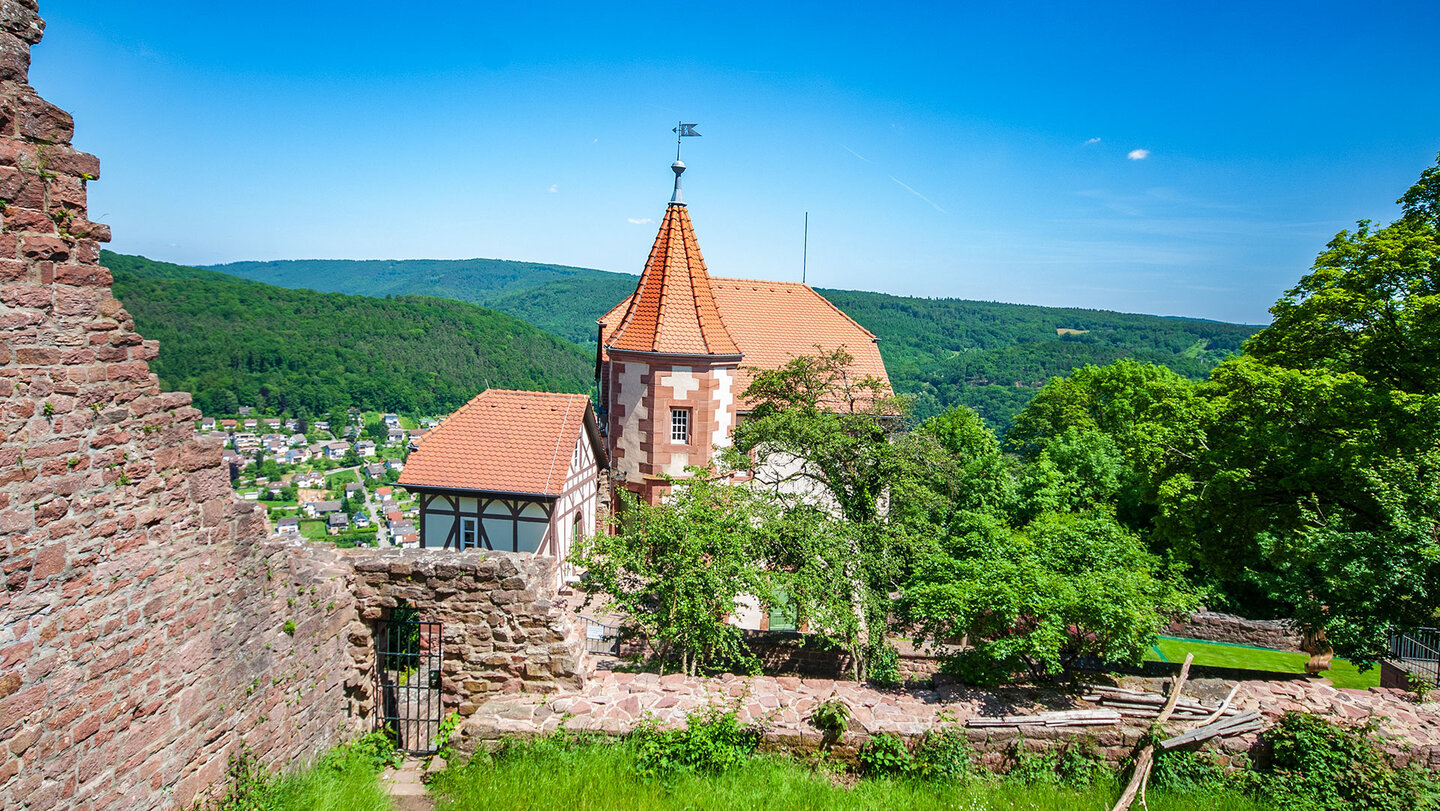 Kommandantenhaus der Burg Dilsberg am Neckar