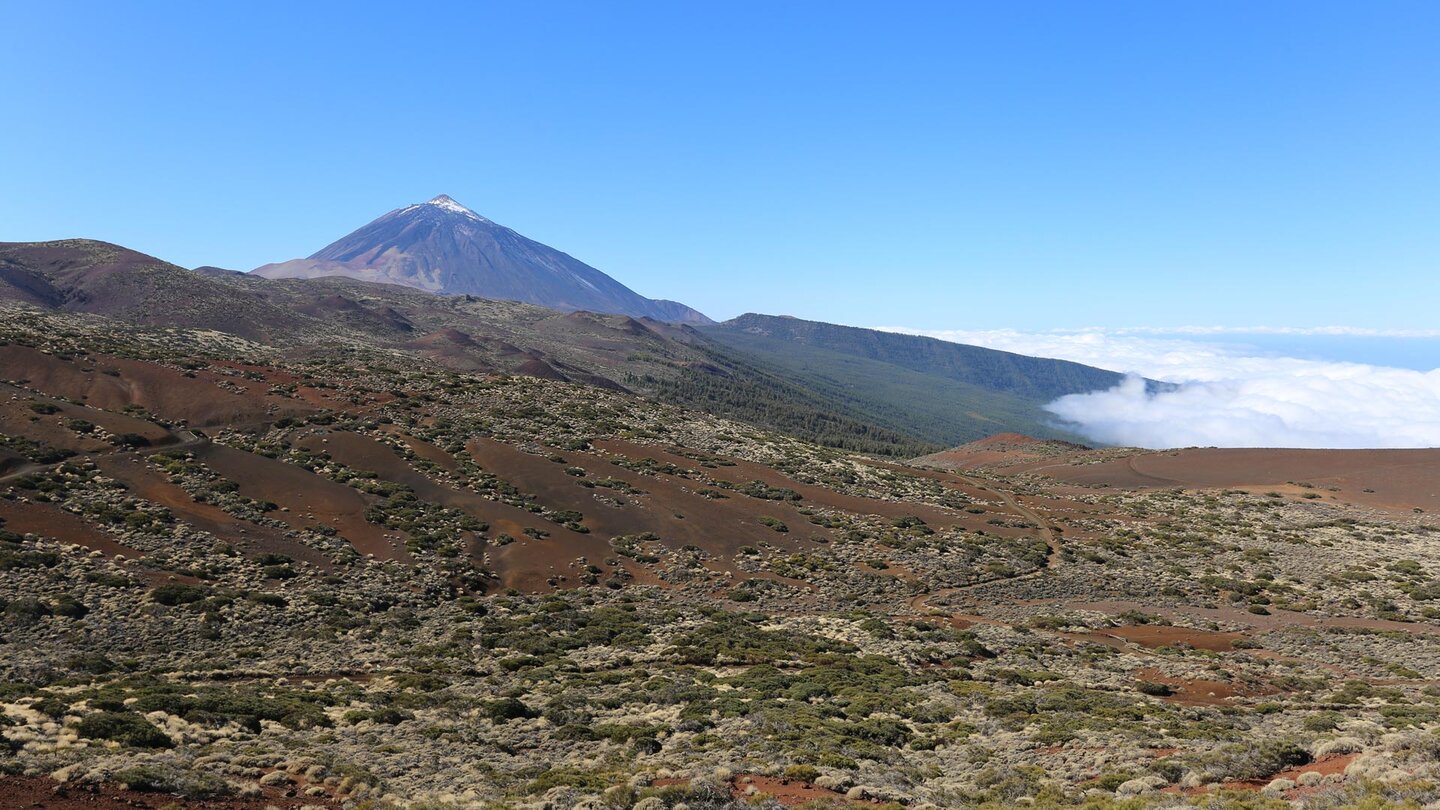 Blick Richtung Teide über Corral del Niño vom Wanderweg