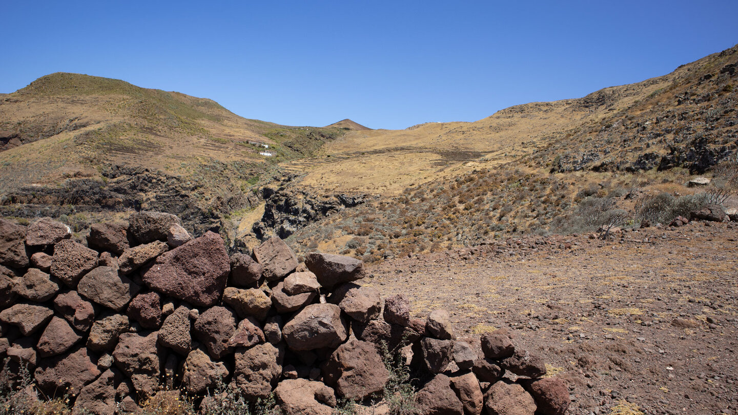 Teilstrecke der Wanderung nach Teno Alto oberhalb der Cuevas-Schlucht