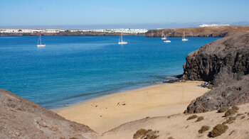 Blick auf die Sandbucht Playa de la Cera