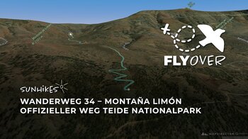 Spektakuläre Ausblicke am Teide-Kraterrand: Der Montaña Limón Pfad im 3D-Flyover Video