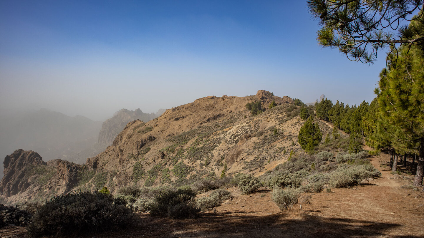 Wanderweg zwischen Degollada de los Hornos und El Montañón