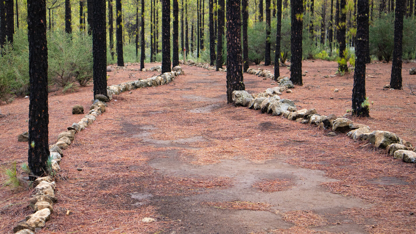 Wanderweg entlang der Zona de Acampa Bailico