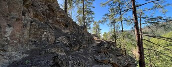 wandern entlang des Barranco La Puente