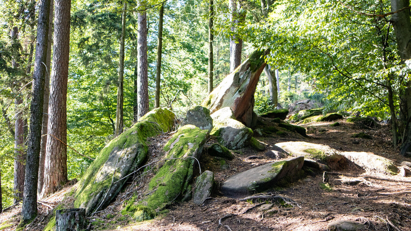 Aufstiegsroute zum Schlüsselfels