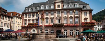 Marktplatz nahe dem Heumarkt in Heidelberg