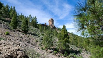 Aussicht zum Roque Nublo auf Gran Canaria