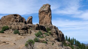 letzten Meter auf dem Wanderweg zum Roque Nublo auf Gran Canaria