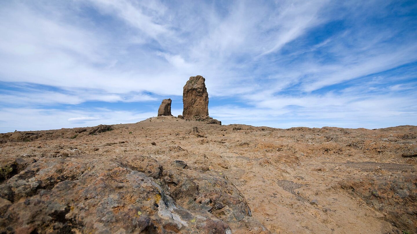 Ausblick von Weitem auf den Roque Nublo