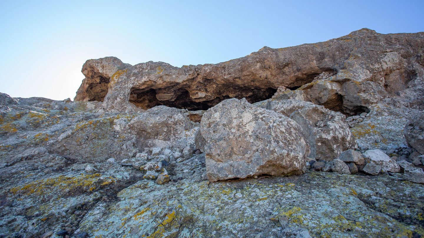 die Höhlen Cuevas de Majada bei Majada Alta